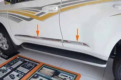 4 шт. хромированная дверь боковая полоса Накладка для Toyota Land Cruiser Prado FJ150 14-15
4 шт. хромированная дверь боковая полоса Накладка для Toyota Land Cruiser Prado FJ150 14-15
