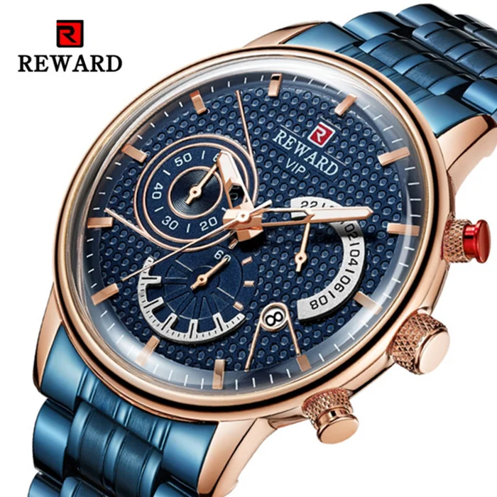 REWARD Luxury Brand Men Chronograph Full Steel Sports Watches Men's Army Military Watch Male Date Clock Relogio Masculino
REWARD Luxury Brand Men Chronograph Full Steel Sports Watches Men's Army Military Watch Male Date Clock Relogio Masculino