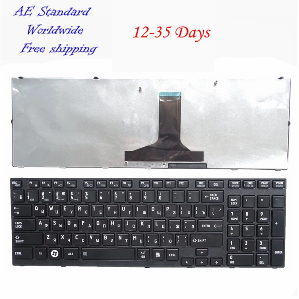 

RU Black New Russian Laptop Keyboard FOR Toshiba For Satellite P750 P750D P755 P755D P770 P770D P775 P775D Qosmio X770 X775