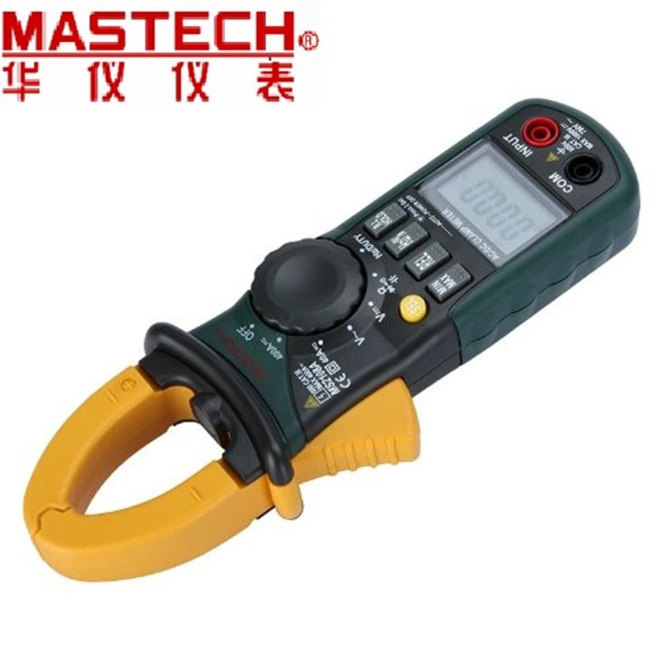 Mastech MS2108 Digital AC/DC Clamp Meter Multimeter True RMS Volt Amp Ohm Cap Herz Multi Tester Over Range Protection Work Light
Mastech MS2108 Digital AC/DC Clamp Meter Multimeter True RMS Volt Amp Ohm Cap Herz Multi Tester Over Range Protection Work Light