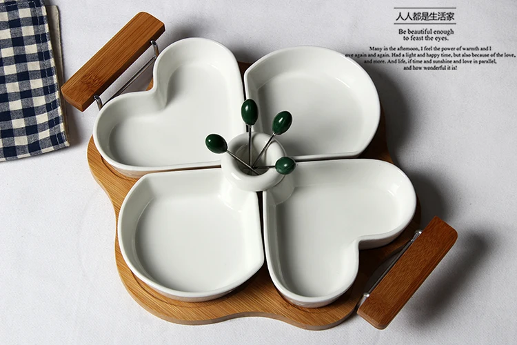 Creative Ceramic Bamboo Fruit Platter Contemporary Sitting Room Fruit Bowl Dessert plate Frame Candy Dishes Flower Style
Creative Ceramic Bamboo Fruit Platter Contemporary Sitting Room Fruit Bowl Dessert plate Frame Candy Dishes Flower Style
