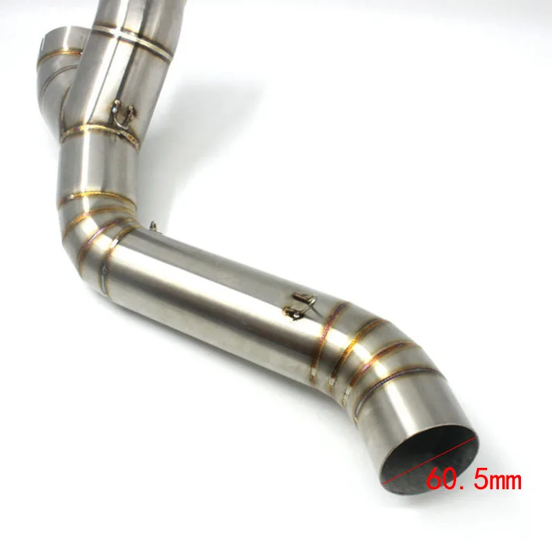 Moto for BMW S1000R S1000RR Hp4 2018 2017 2016 Motorcycle 60mm Middle Exhaust Tube Link Muffler Motorbike Accessories Parts | Автомобили и