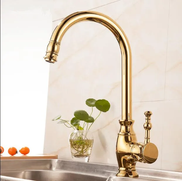 New Arrival Gold Kitchen Faucet Swivel Singe Handle Bathroom Basin Kitchen Deck Mounted Sink Mixer water Tap Faucet three colors
New Arrival Gold Kitchen Faucet Swivel Singe Handle Bathroom Basin Kitchen Deck Mounted Sink Mixer water Tap Faucet three colors
