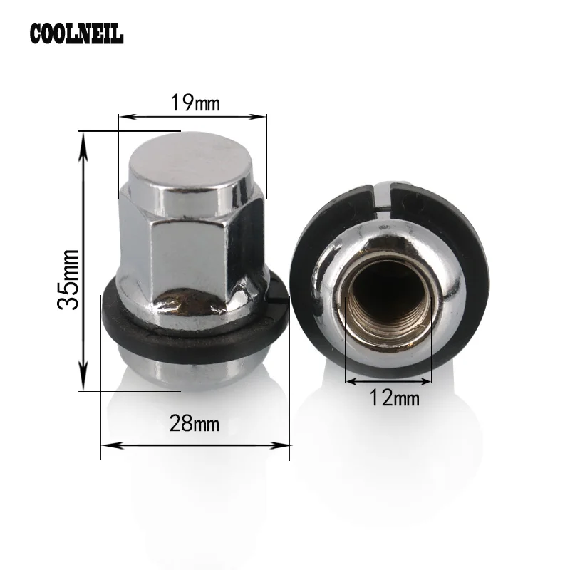 Аксессуары JDM 4 шт. M12x1.5 колеса из сплава стали гайки шестигранные 60 градусов
