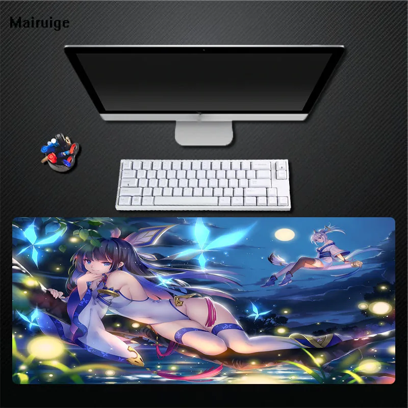 Mairuige long hair blue eyes sexy beauty desktop mouse pad pattern design large size locking edge mat game speed pad
Mairuige long hair blue eyes sexy beauty desktop mouse pad pattern design large size locking edge mat game speed pad