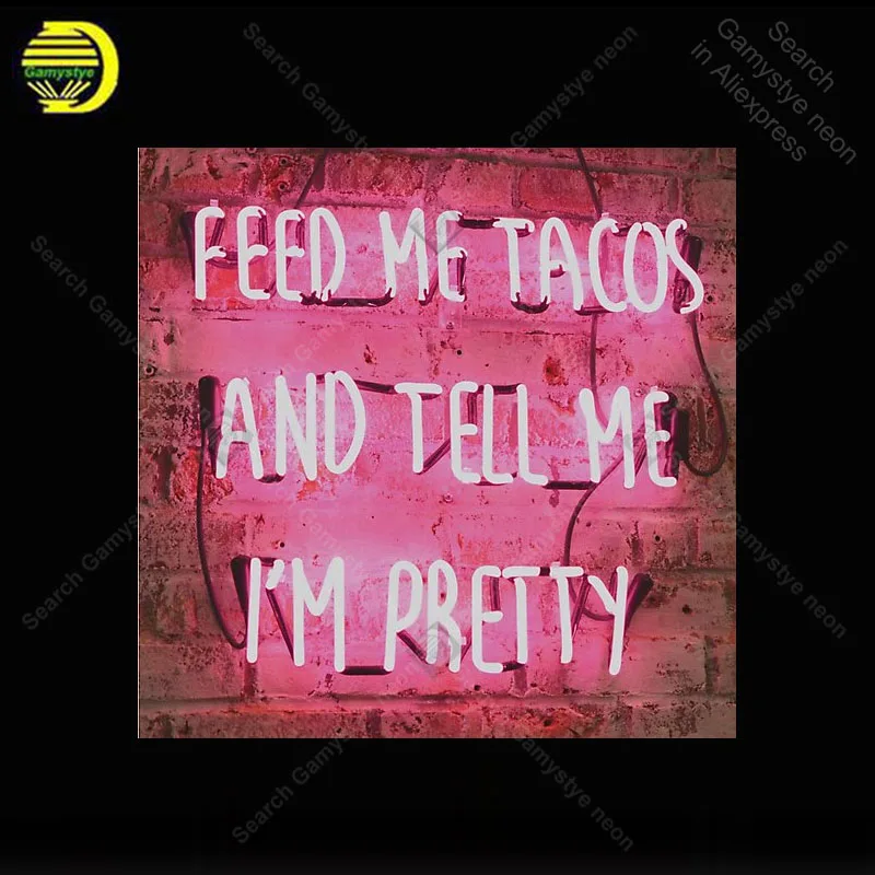 Neon Sign for Feed me Tacos And tell me I am pretty neon Light Sign Decor hotel Store Display Handcrafted Arcade Art Neon Lamps
Neon Sign for Feed me Tacos And tell me I am pretty neon Light Sign Decor hotel Store Display Handcrafted Arcade Art Neon Lamps