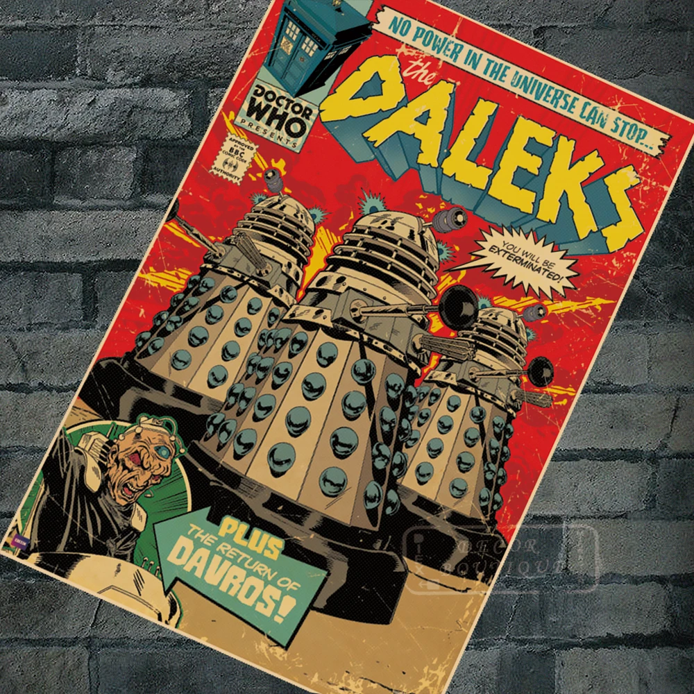 Daleks чехол с героями комиксов Doctor Who научно Fi TV Ретро Винтажный Классический