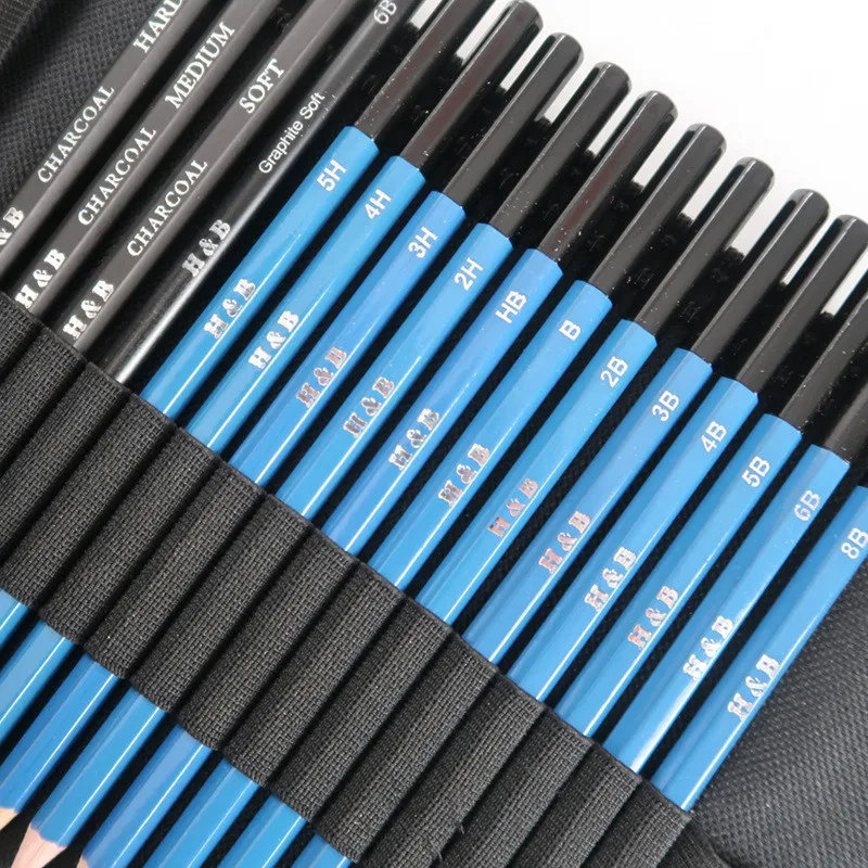 32 Pieces of Pencil Eraser Sharpener Paper Pen Knife Extender with Bag Sketching Set Drawing Tools for Artist | Канцтовары для