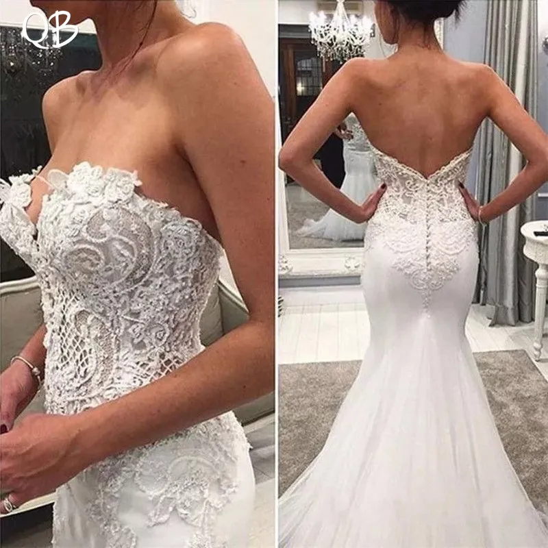 Mermaid Wedding Dresses 2019 Sexy Sweetheart Lace Beaidng Appliques Bridal Gown Vestido de Noiva ZD08
Mermaid Wedding Dresses 2019 Sexy Sweetheart Lace Beaidng Appliques Bridal Gown Vestido de Noiva ZD08
