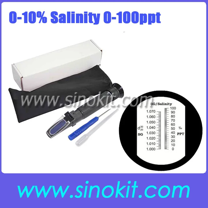 Фрактометр для аквариума 0 10% экономичный и высококачественный|salinity meter|refractometer