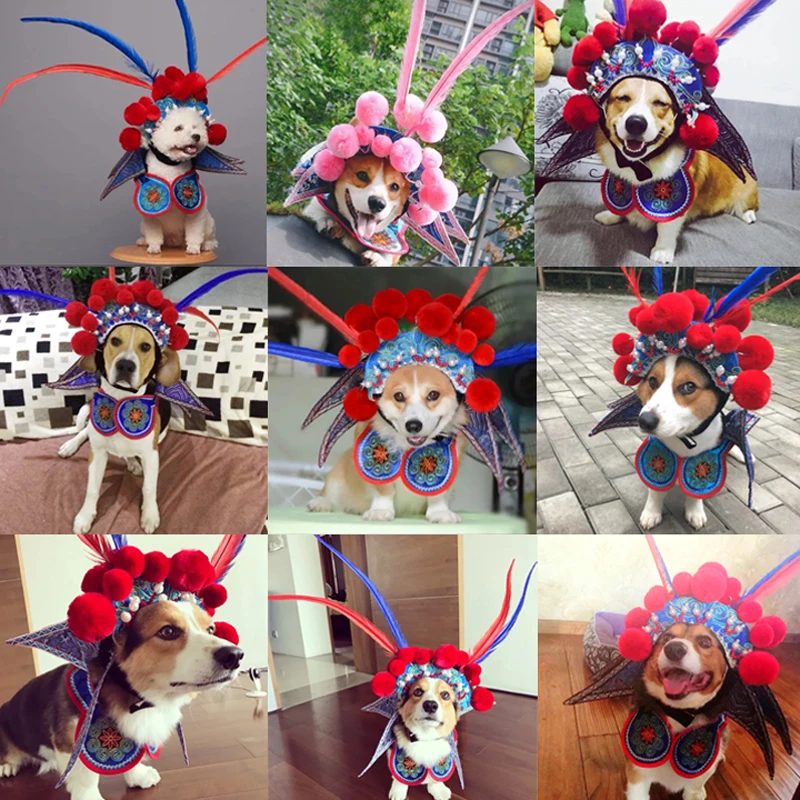 Pet Funny Costume Dog Cat Cap Hat Cloth Chinese Peking Opera Headgear Christmas Pet Photo Stage Prop Transformed Dress
Pet Funny Costume Dog Cat Cap Hat Cloth Chinese Peking Opera Headgear Christmas Pet Photo Stage Prop Transformed Dress