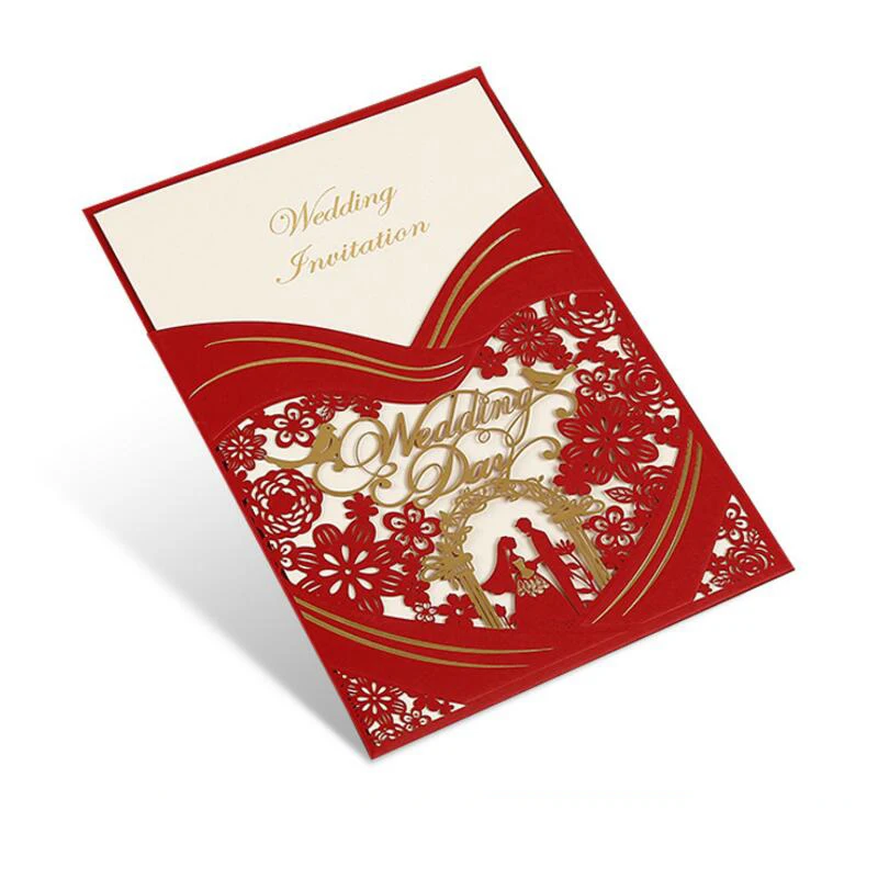 20pcs/lot Graceful Laser Cut Florals Shell Pocket Wedding Invitation Card Elegant Bronzing Process Invitations with Envelope
20pcs/lot Graceful Laser Cut Florals Shell Pocket Wedding Invitation Card Elegant Bronzing Process Invitations with Envelope