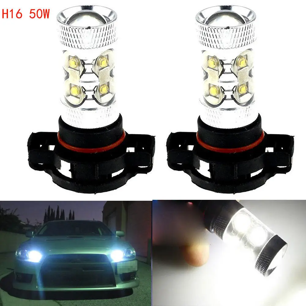 2X High Power 50W 5202 H16 Cree Chips LED Bright Fog Daytime Running Light DRL Daytime Lights
2X High Power 50W 5202 H16 Cree Chips LED Bright Fog Daytime Running Light DRL Daytime Lights