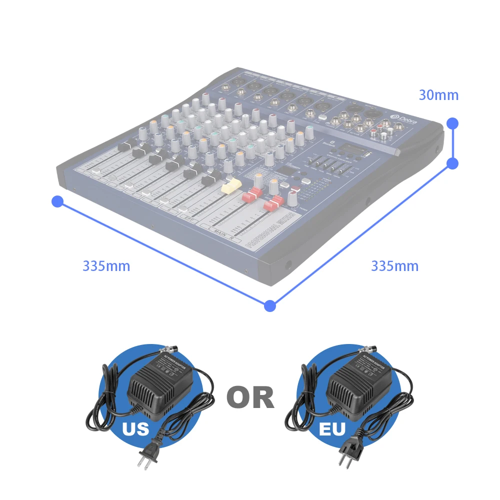 Good sound!!!USB Bluetooth dj controller mixer professional amplifier 6 channel audio Digital Effect karaoke KTV Wedding mixer
Good sound!!!USB Bluetooth dj controller mixer professional amplifier 6 channel audio Digital Effect karaoke KTV Wedding mixer