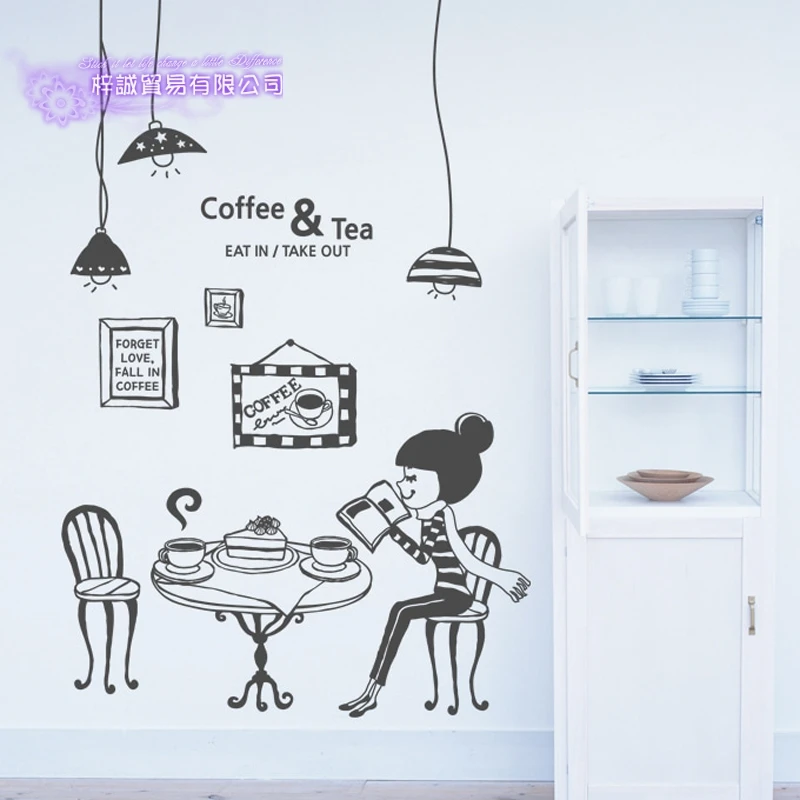 Coffee Sticker Girl Light Decal Cafe Poster Vinyl Art Wall Decals Pegatina Quadro Parede Decor Mural Coffee Sticker
Coffee Sticker Girl Light Decal Cafe Poster Vinyl Art Wall Decals Pegatina Quadro Parede Decor Mural Coffee Sticker