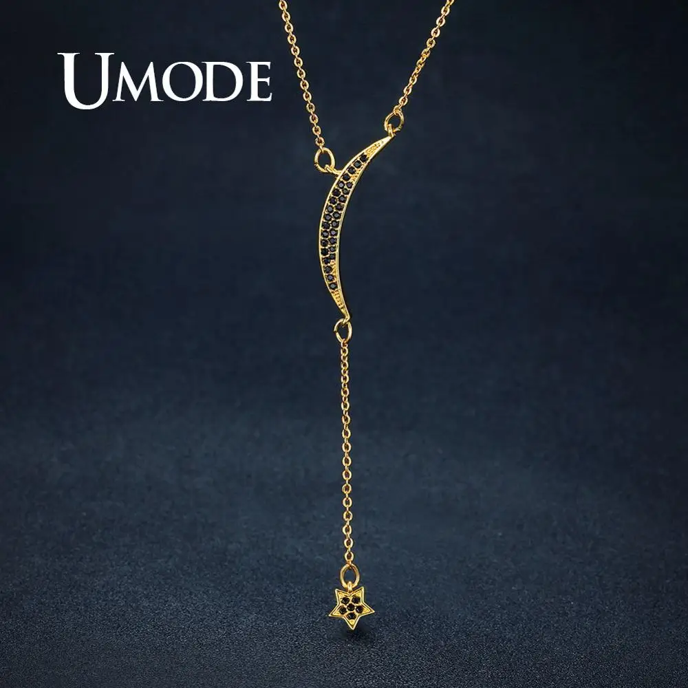 UMODE Gold Color Moon Star Pendants Necklaces for Women Femme Fashion Long Link Chain Jewelry Girls Luxury Accessories UN0246
UMODE Gold Color Moon Star Pendants Necklaces for Women Femme Fashion Long Link Chain Jewelry Girls Luxury Accessories UN0246