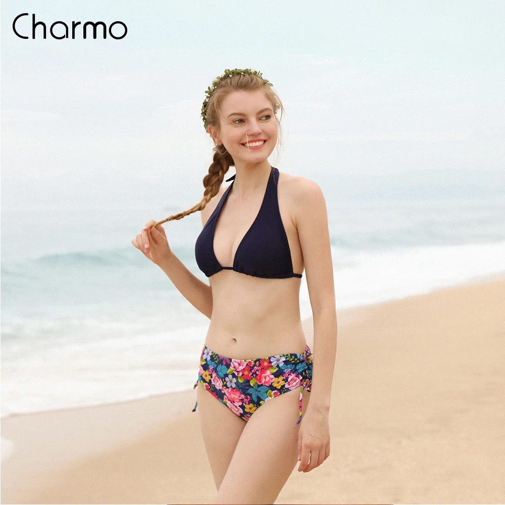Charmo Women Bikini Swimsuit Sexy Swimwear Solid Retro Floral Print Swimwear Side Bandage Bathing Suit Push Up Summer Bear
Charmo Women Bikini Swimsuit Sexy Swimwear Solid Retro Floral Print Swimwear Side Bandage Bathing Suit Push Up Summer Bear