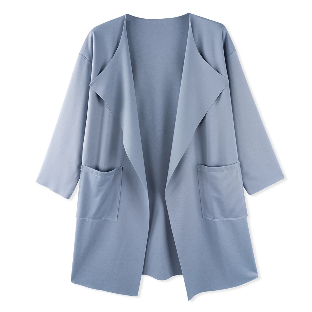 Женский однотонный тренчкот с широкой талией, свободная повседневная Уличная одежда с V-образным вырезом
Женский однотонный тренчкот с широкой талией, свободная повседневная Уличная одежда с V-образным вырезом