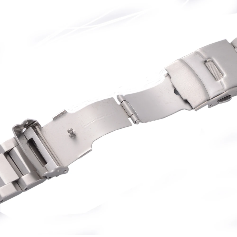 EACHE Classical Design Three beads Soild Stainless Steel Watch Band 20mm 22mm 24mm Black Silver buckle free shipping
EACHE Classical Design Three beads Soild Stainless Steel Watch Band 20mm 22mm 24mm Black Silver buckle free shipping