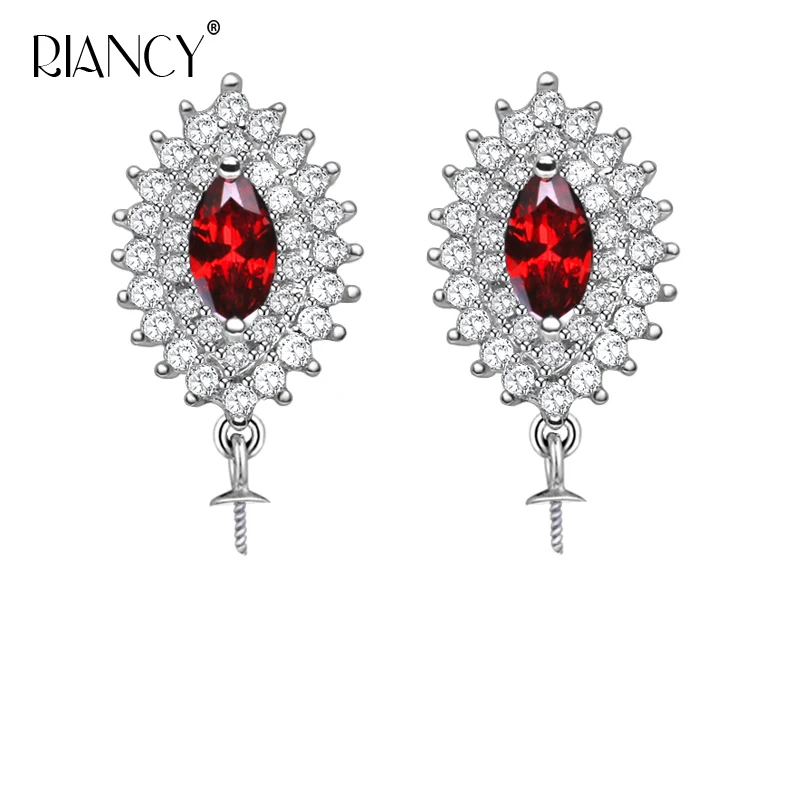 Fashion DIY Many zircons stud Earrings mountings 925 sterling silver jewelry Exquisite jewelry Accessories
Fashion DIY Many zircons stud Earrings mountings 925 sterling silver jewelry Exquisite jewelry Accessories