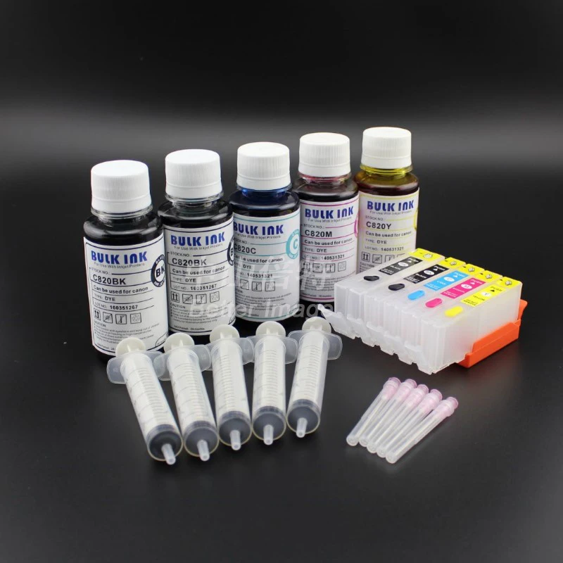 INK WAY A+B+C,Super Pack PGI-570 CLI-571 refillable cartridges with permanent chips, Combo ink refill kit
INK WAY A+B+C,Super Pack PGI-570 CLI-571 refillable cartridges with permanent chips, Combo ink refill kit