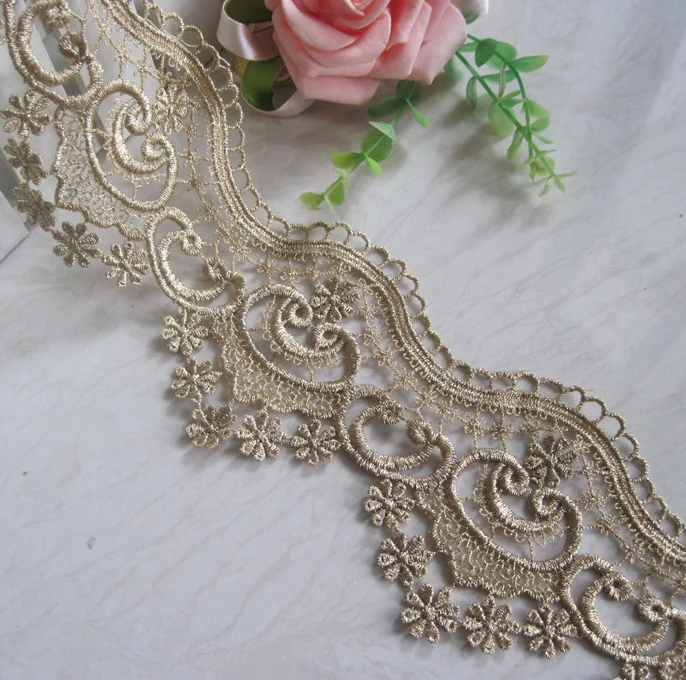 gold lace flower DIY embroidery cloth wholesale garment accessories accessories handmade champagne gold wide 8cm
gold lace flower DIY embroidery cloth wholesale garment accessories accessories handmade champagne gold wide 8cm