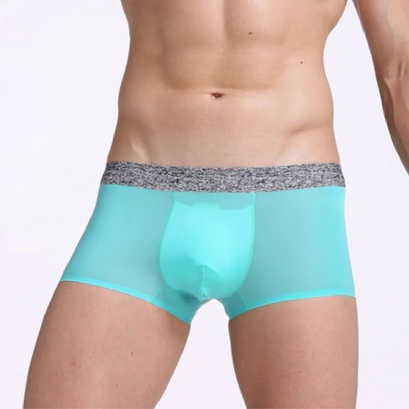 New Men Sexy Underwear Boxer Ultra Thin Ice Silk Lingerie hombre cuecas Pouch Underpants Panties Breathable Boxers Shorts Trunks
New Men Sexy Underwear Boxer Ultra Thin Ice Silk Lingerie hombre cuecas Pouch Underpants Panties Breathable Boxers Shorts Trunks