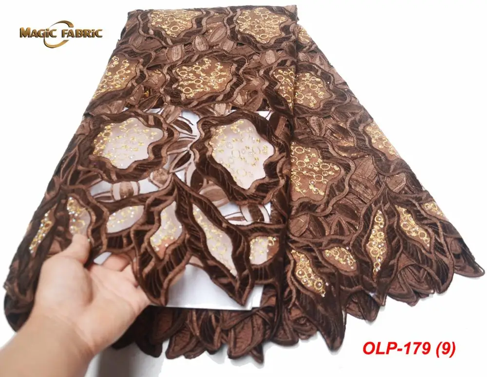 Latest High quality African lace fabric for wedding 2019 Polyester Sequins Organza African French lace fabric OLP-179
Latest High quality African lace fabric for wedding 2019 Polyester Sequins Organza African French lace fabric OLP-179