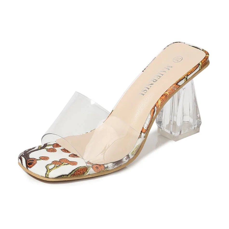 High Heels Sandals Jelly Summer Shoes Fashion Chunky Clear Heels Sandals Ladies Flower Transparent Women Shoes Big Size 35-46
High Heels Sandals Jelly Summer Shoes Fashion Chunky Clear Heels Sandals Ladies Flower Transparent Women Shoes Big Size 35-46