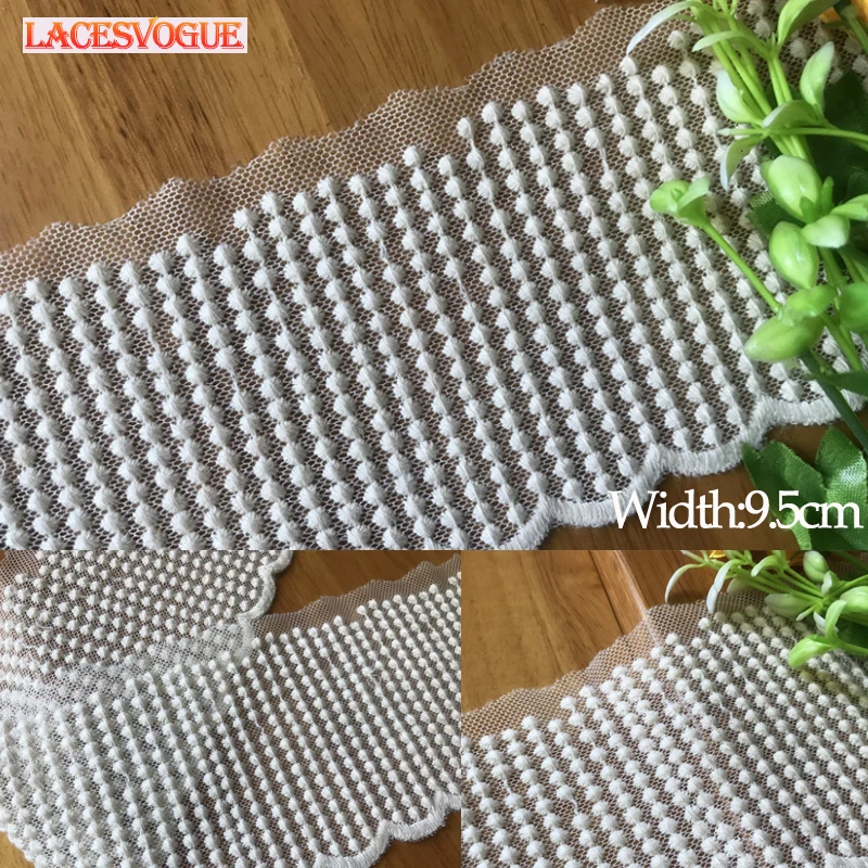 19yards 9.5cm Mesh cotton embroidery Lace fabric DIY Garment needlework sewing Handmade accessories dress edge decoration 290
19yards 9.5cm Mesh cotton embroidery Lace fabric DIY Garment needlework sewing Handmade accessories dress edge decoration 290