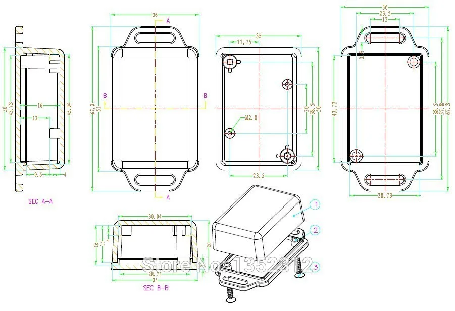 Free shipping 5 pcs/lot 51*36*20mmplastic project box wall mount plastic enclosure box plastic for electric distribution box
Free shipping 5 pcs/lot 51*36*20mmplastic project box wall mount plastic enclosure box plastic for electric distribution box