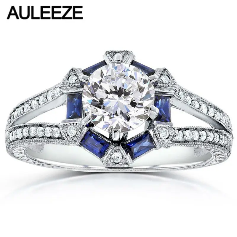 1 Carat Moissanites Engagement Ring Baguette-Cut Blue Sapphire 14K White Gold Rings For Women Lab Grown Diamond Wedding Bands
1 Carat Moissanites Engagement Ring Baguette-Cut Blue Sapphire 14K White Gold Rings For Women Lab Grown Diamond Wedding Bands