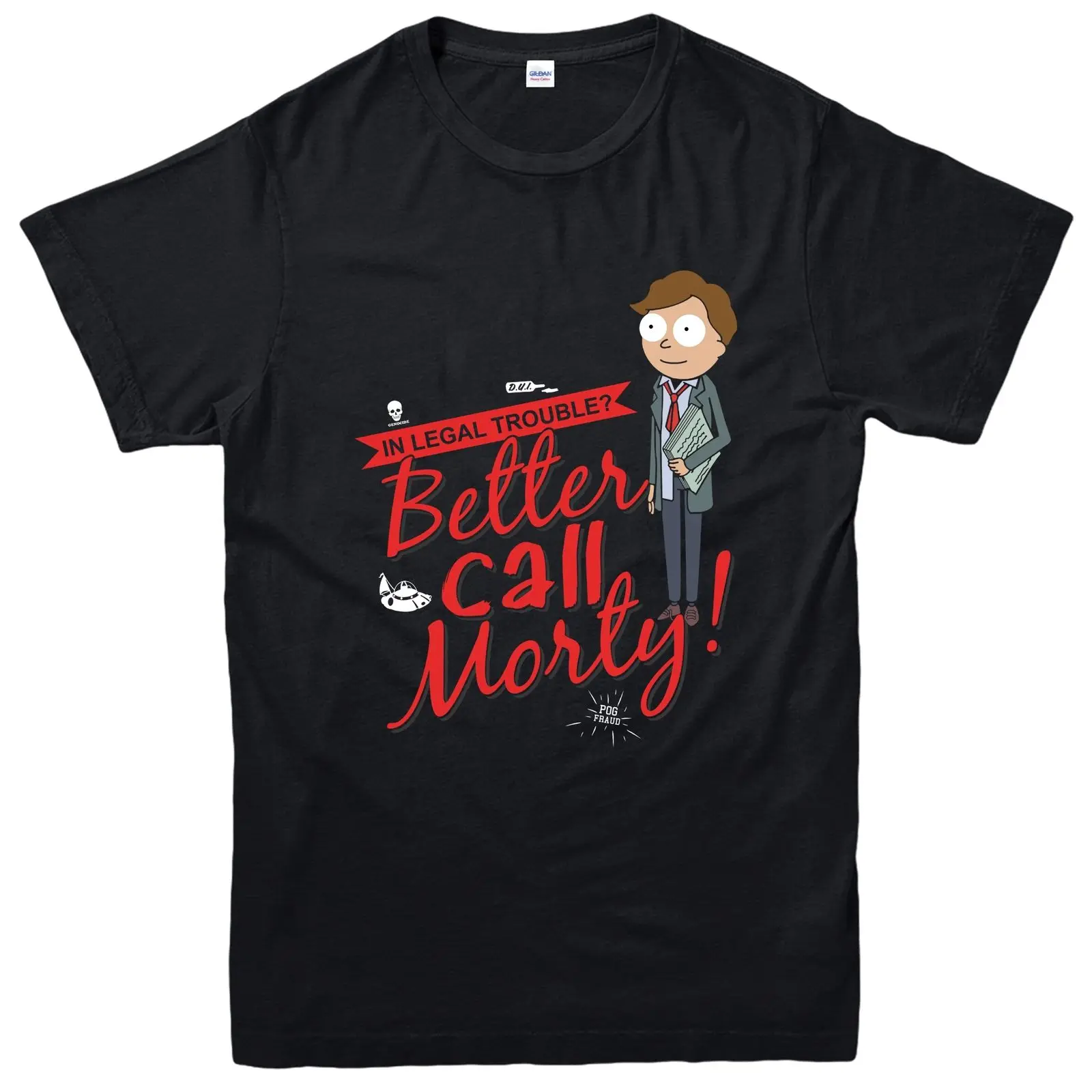 Футболка с надписью In Legal Trouble Better Call Morty футболка принтом Рик и Морти бесплатная