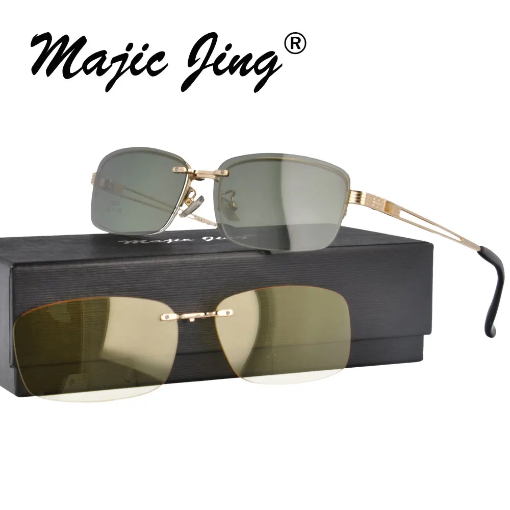 Magic Jing Metal Eyeglasses Eyewear Polarized Clip-on Night Drive Sunglasses Sunshade For Men S9203
Magic Jing Metal Eyeglasses Eyewear Polarized Clip-on Night Drive Sunglasses Sunshade For Men S9203