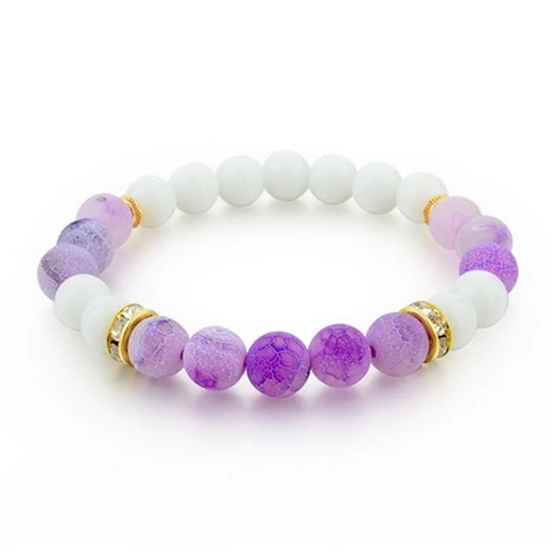 ATTRACTTO Fashion White/Purple Natural Stone Bracelets&Bangles Elastic Rope Chain Bracelet Jewelry Pulseira Masculina SBR160141
ATTRACTTO Fashion White/Purple Natural Stone Bracelets&Bangles Elastic Rope Chain Bracelet Jewelry Pulseira Masculina SBR160141