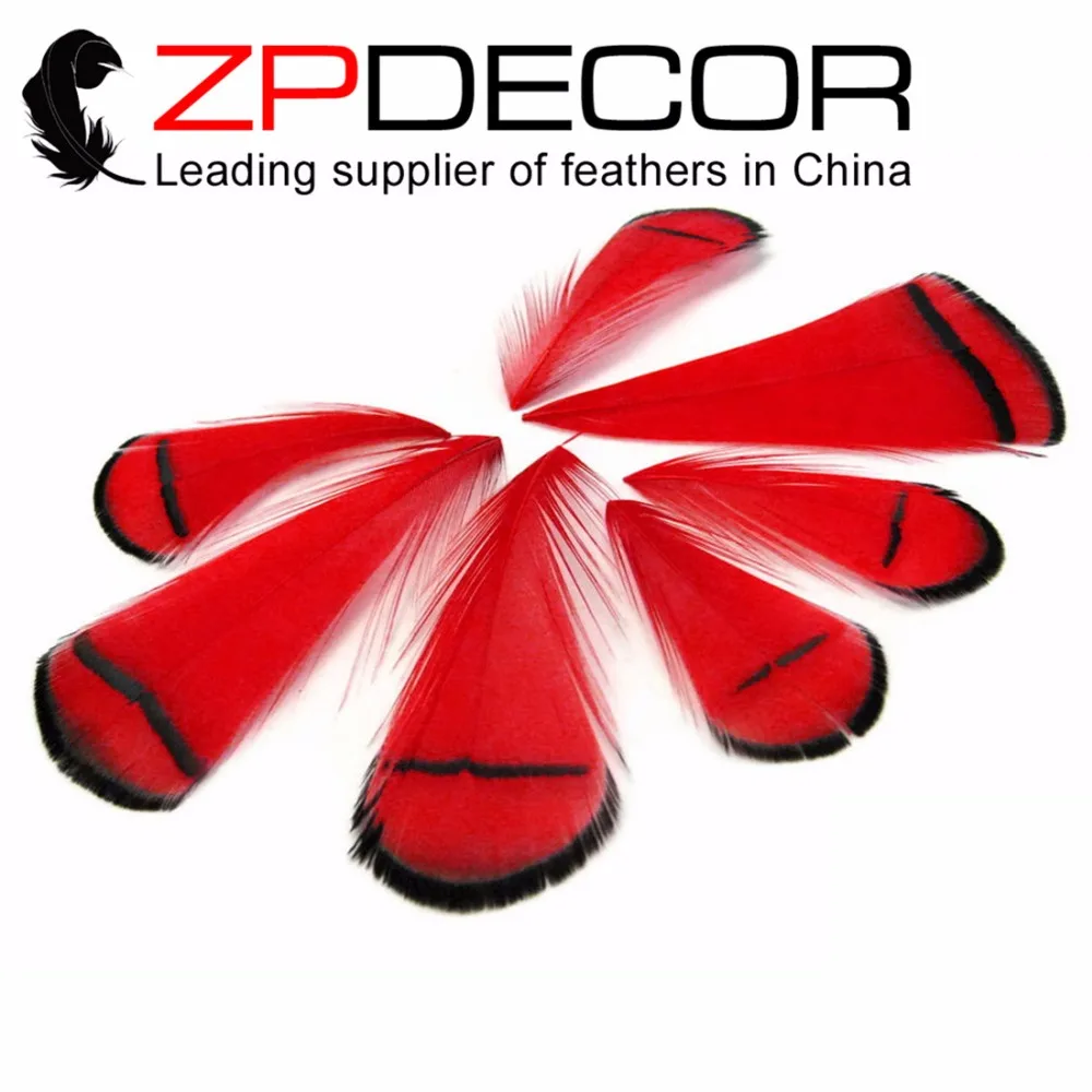 ZPDECOR 200pcs/lot 2-4inch(5-10cm) Handwork High Quality Red Lady Amherst Pheasant Tippet Feathers for jewelry Making
ZPDECOR 200pcs/lot 2-4inch(5-10cm) Handwork High Quality Red Lady Amherst Pheasant Tippet Feathers for jewelry Making