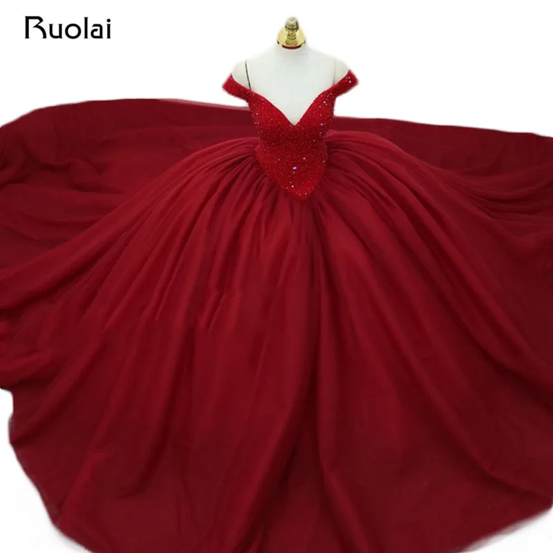 Gorgeous Burgundy Evening Dress Long 2019 V-Neck Beaded Princess Ball Gown Prom Dress Evening Gown Vestido de Fiesta ASAE34
Gorgeous Burgundy Evening Dress Long 2019 V-Neck Beaded Princess Ball Gown Prom Dress Evening Gown Vestido de Fiesta ASAE34