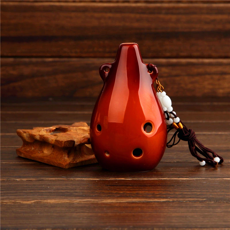 6 отверстий Alto F Key Ocarina Flute ручной работы Керамическая Флейта классические