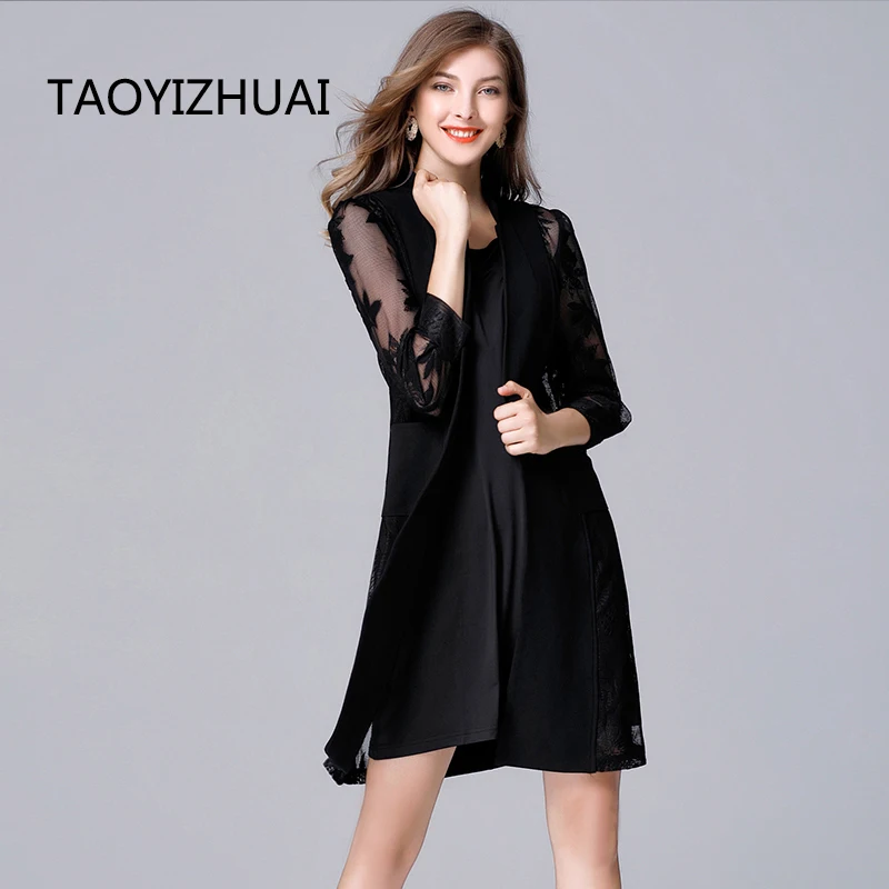 TAOYIZHUAI New Arrival Spring Women Black Dress 100% Polyester Twinset Moderate Thickness Plus Size L Dress For Big Women 14052
TAOYIZHUAI New Arrival Spring Women Black Dress 100% Polyester Twinset Moderate Thickness Plus Size L Dress For Big Women 14052