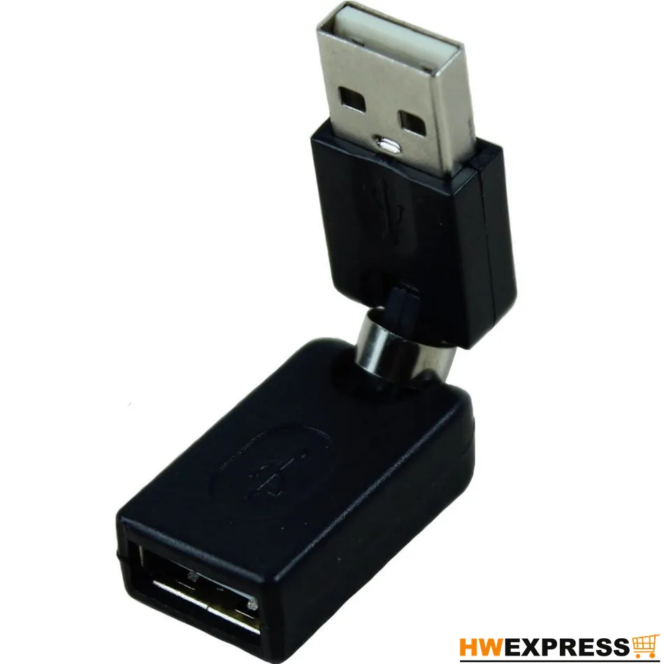 HWEXPRESS Hot Black USB 2.0 Male To USB Female 360 Degree Rotation Angle Extension Adapter
HWEXPRESS Hot Black USB 2.0 Male To USB Female 360 Degree Rotation Angle Extension Adapter