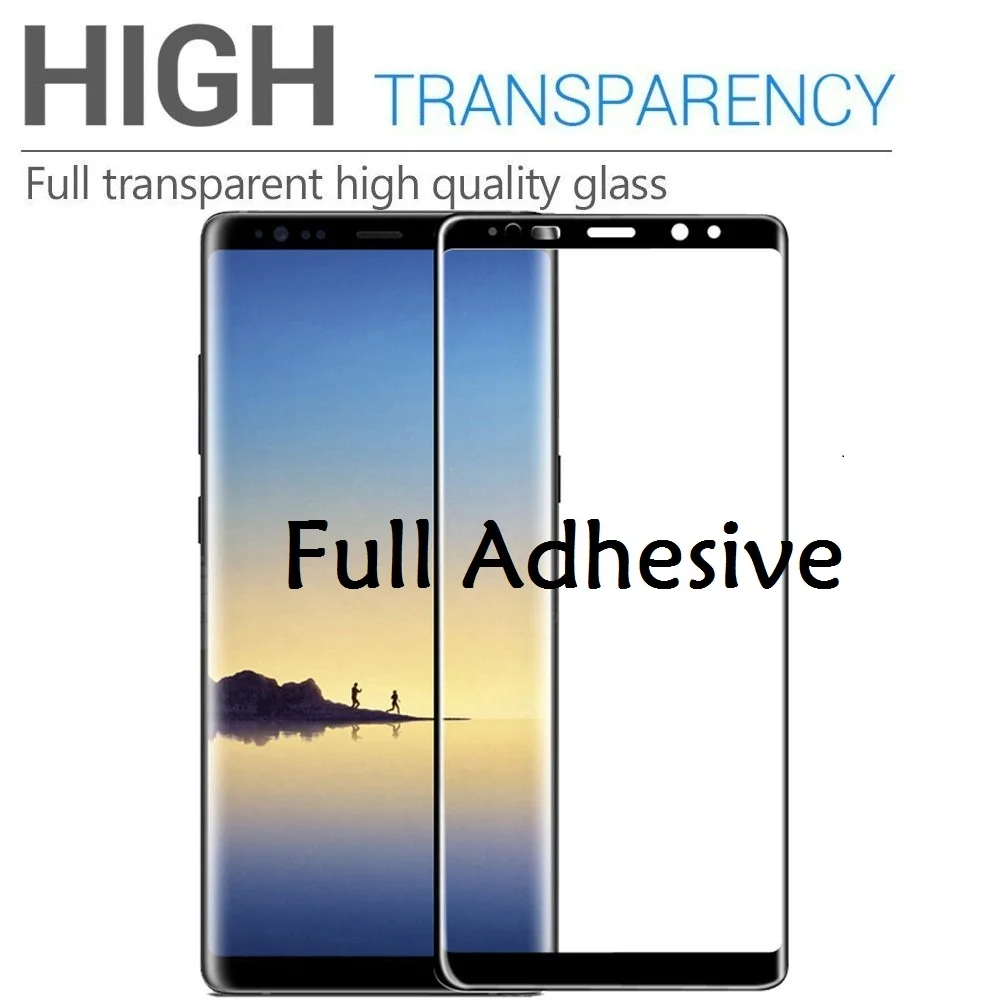 3D изогнутая полная защита экрана на клеевой основе для Samsung Galaxy S8 S9 Plus Note8