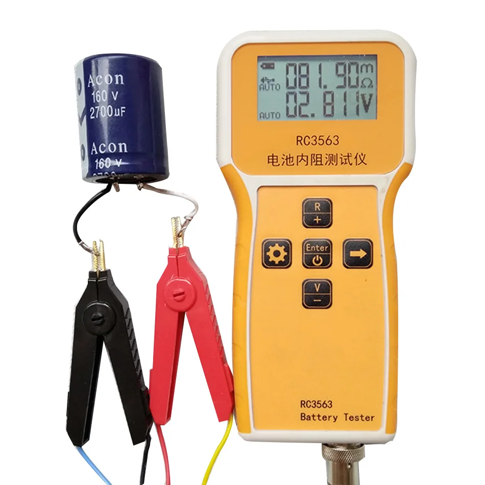 Handheld Digital Battery Capacity Internal Resistance Tester Digitale Diagnostic Tool RC3563
Handheld Digital Battery Capacity Internal Resistance Tester Digitale Diagnostic Tool RC3563
