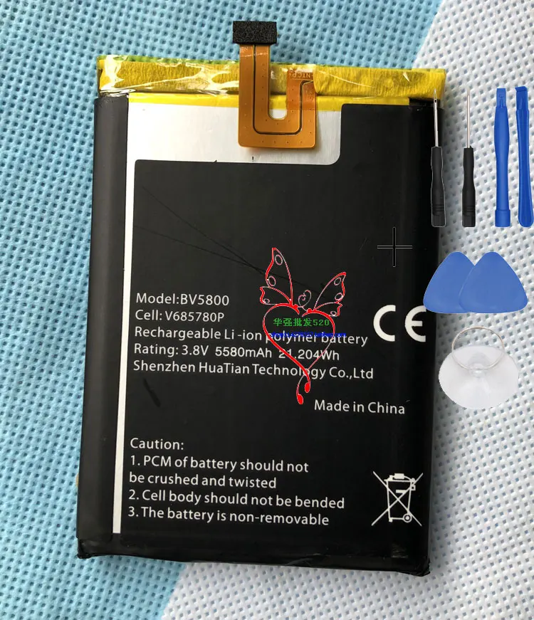 Original bv5800 pro Battery New 5.5inch blackview bv5800 pro Mobile Phone Battery 5580mAh
Original bv5800 pro Battery New 5.5inch blackview bv5800 pro Mobile Phone Battery 5580mAh