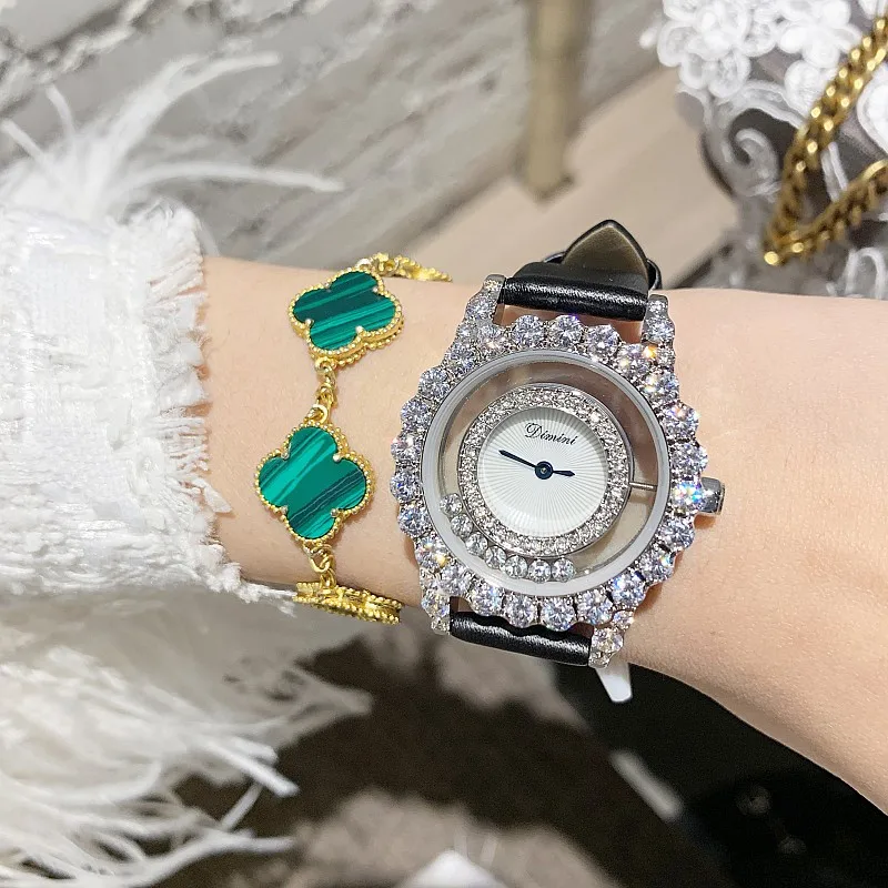 Luxury Brand Leather Watch Luxury Classic Wrist Watch Fashion Quartz Wristwatch Clock Women Rotate Dial Crystal Watches
Luxury Brand Leather Watch Luxury Classic Wrist Watch Fashion Quartz Wristwatch Clock Women Rotate Dial Crystal Watches