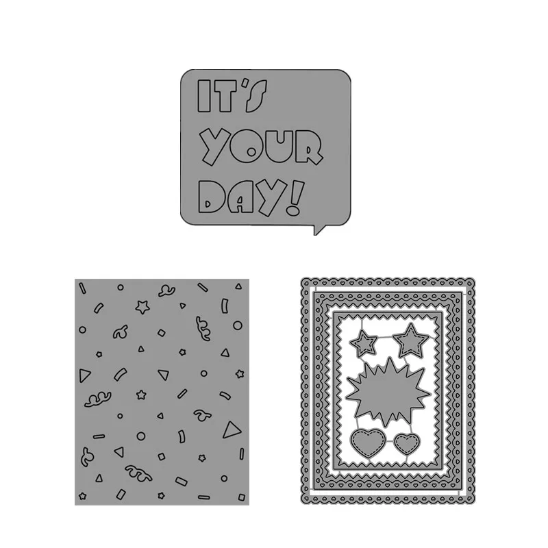 It's Your Day Dialog Rectangle Lace Frames Background Metal Cutting Dies for DIY Scrapbooking Paper Cards Making Crafts 2019 New
It's Your Day Dialog Rectangle Lace Frames Background Metal Cutting Dies for DIY Scrapbooking Paper Cards Making Crafts 2019 New