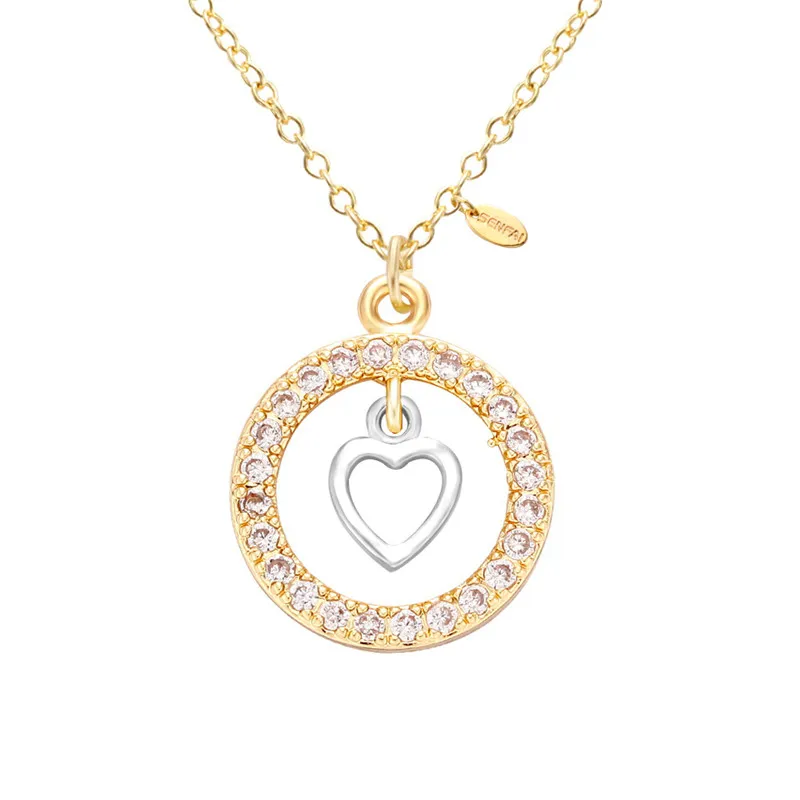 New Design Gold and Silver color Classical Heart Pendant Necklace for Romantic Love Women Choker female Fashion Chain Jewelry
New Design Gold and Silver color Classical Heart Pendant Necklace for Romantic Love Women Choker female Fashion Chain Jewelry
