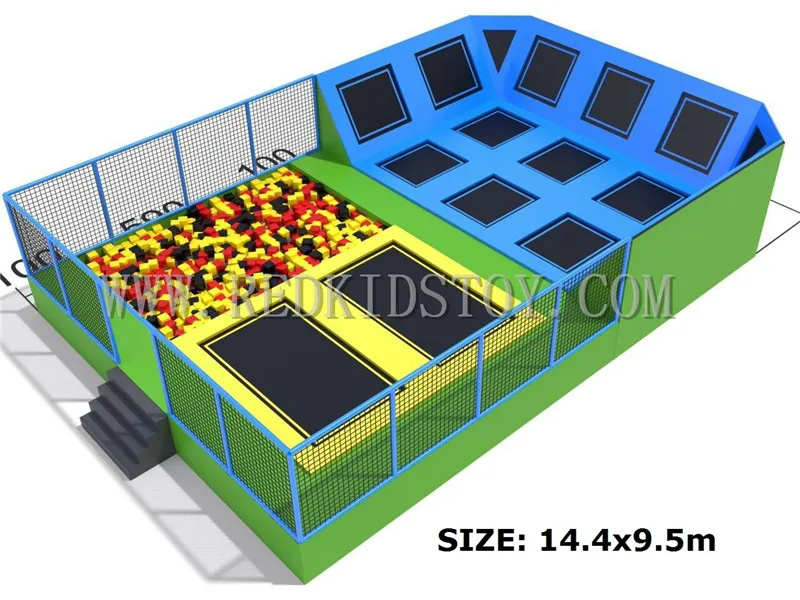 Большой батут сертифицированный CE для детей и взрослых HZ 042A|indoor trampoline|big