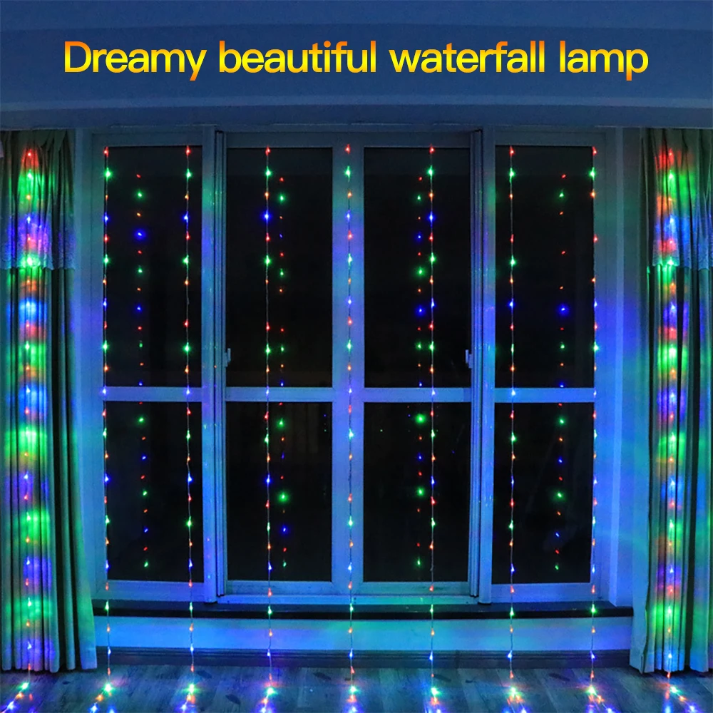 JXSFLYE 3x3M 320LED water flow snowing effect curtain led waterfall string Light Christmas Wedding Party Background garden Decor
JXSFLYE 3x3M 320LED water flow snowing effect curtain led waterfall string Light Christmas Wedding Party Background garden Decor