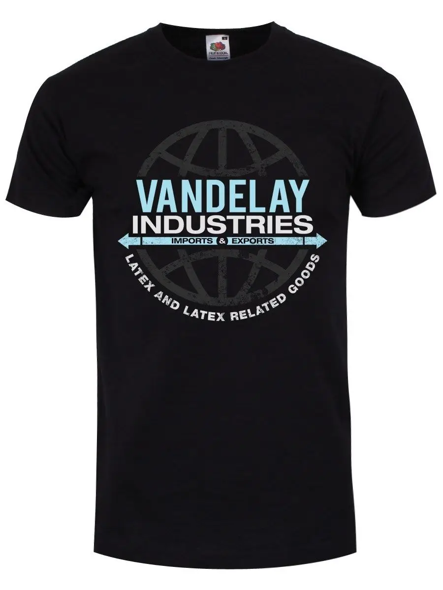 Vandelay Industries Men's Black T shirt Simple Short-Sleeved Cotton T-Shirt Top Tee Low Price Round Neck Men Tees
Vandelay Industries Men's Black T shirt Simple Short-Sleeved Cotton T-Shirt Top Tee Low Price Round Neck Men Tees