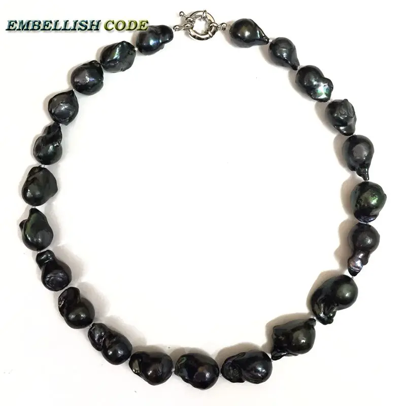 black color baroque pearl Irregular statement necklace tissue nucleated flameball freshwater natural pearls popular jewelry
black color baroque pearl Irregular statement necklace tissue nucleated flameball freshwater natural pearls popular jewelry